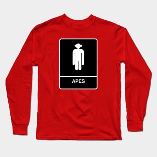 APES BATHROOM - Planet of the apes Long Sleeve T-Shirt